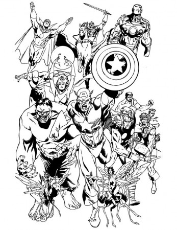 Rehearsal Avengers Coloring Pages, Super Printable Avengers ...