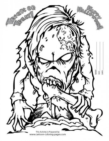 Scary Coloring Pages For Adults | Coloring Pages of Halloween ...