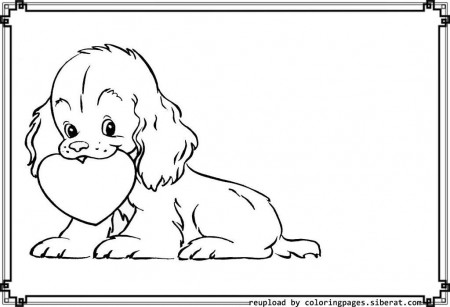 Puppy Love Coloring Pages #6 - Cute Baby Puppy Coloring Pages ...