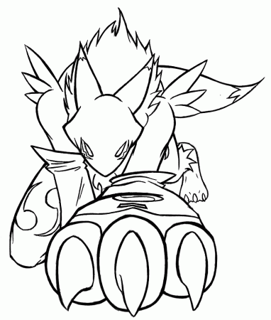 All Digimon Coloring Pages Renamon - Coloring Pages For All Ages