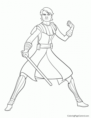 Star Wars – Anakin Skywalker 01Coloring Page | Coloring Page Central