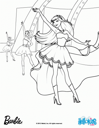 Barbie THE PRINCESS & THE POPSTAR coloring pages - Tori disguised ...