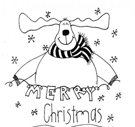 Christmas Coloring : Merry Christmas Coloring Pages Reindeer ...