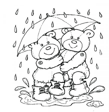 Raining Day Coloring Pages - Coloring Pages Kids 2019