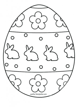 Easter Basket Coloring Pages Egg Colouring Page Template Home | Coloring  easter eggs, Easter egg coloring pages, Easter egg template