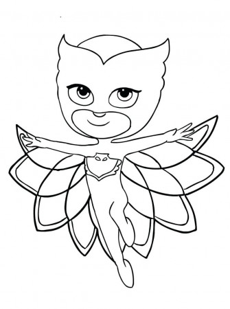 Owlette from PJ Masks Coloring Page - Free Printable Coloring Pages for Kids