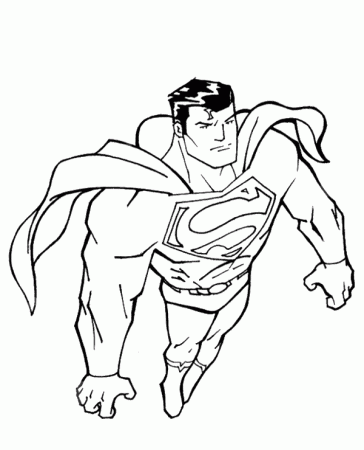 Flying Superman coloring sheet for boys - Topcoloringpages.net