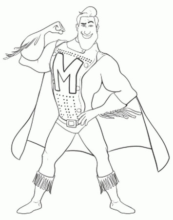 Coloring pages: Megamind, printable for kids & adults, free