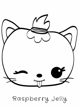 Raspberry Jelly Num Noms coloring page - Coloring pages