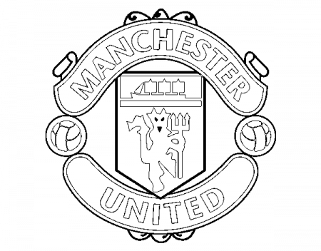 Manchester United FC crest coloring page - Coloringcrew.com