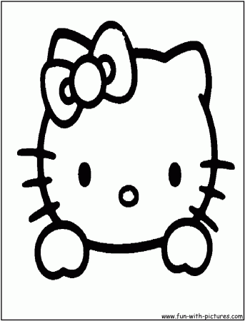 Hello Kitty Face Coloring Pages - HiColoringPages