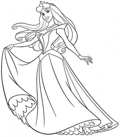 Aurora disney princess coloring pages download and print for free