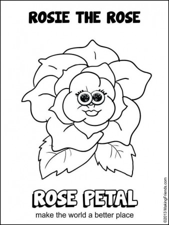 Coloring Sheet - Rosie | Girl Scouts: Daisies | Pinterest | Girl ...