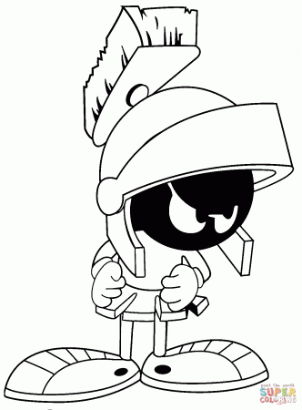 Looney Tunes Marvin the Martian coloring page | Free Printable ...