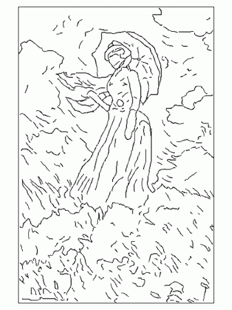 Free Famous Painting Coloring Pages - High Quality Coloring Pages