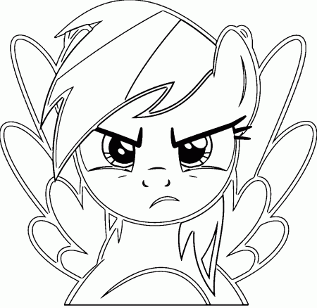 Rainbow Dash Coloring Pages | Wecoloringpage