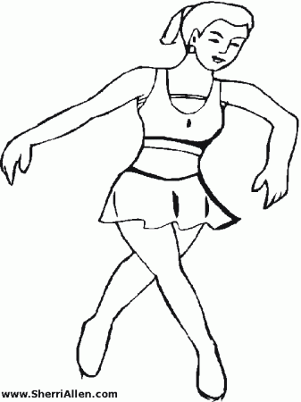 Free Dance Coloring Pages from SherriAllen.com