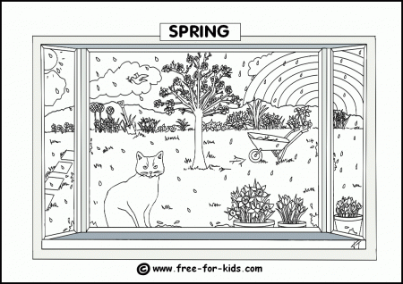 Seasons Colouring Pages