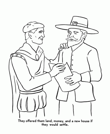 Bible Printables: The Pilgrims Story Coloring pages - Thanksgiving ...