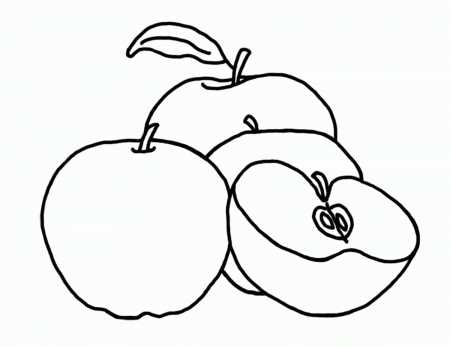 Free Printable Apple Coloring Pages For Kids