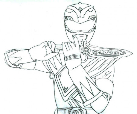 Power Rangers Coloring Pages CLASSIC Style Dog Mighty Morphin ...