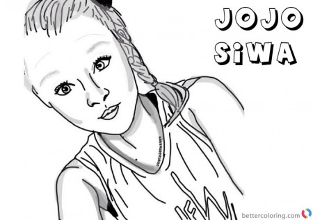 Jojo Siwa Coloring Pages by drawingiconss Free Printable ...