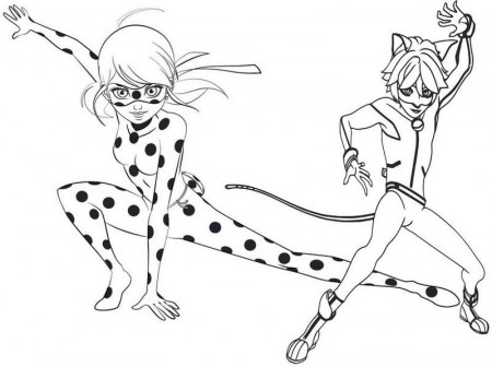 Miraculous Tales of Ladybug and Cat Noir Coloring Pages ...