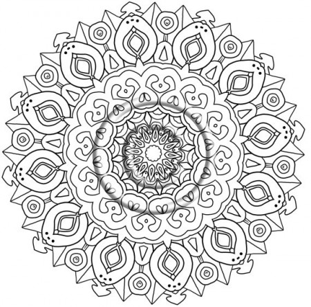 The best free Zentangle coloring page images. Download from ...