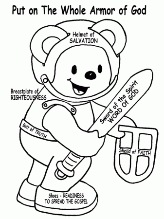armor of god coloring pages : Kids - Greensmosaic