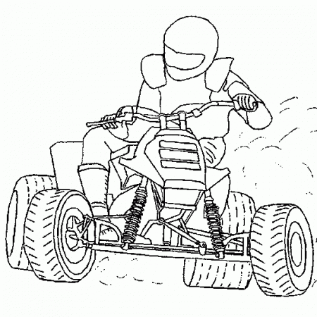 Quad / ATV #10 (Transportation) – Printable coloring pages