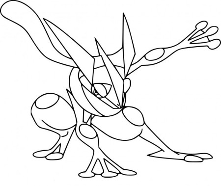 Greninja Coloring Page - Part 1 | Free Resource For Teaching