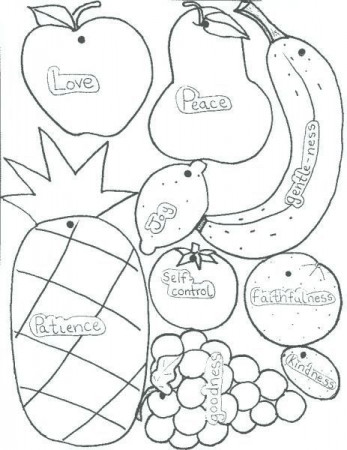 Fruit of the Spirit Coloring Pages Printable | Bible crafts ...