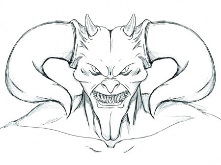 The best free Demon coloring page images. Download from 59 ...