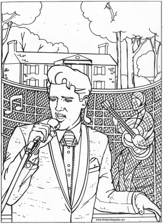 Elvis | Free Coloring Pages on Masivy World