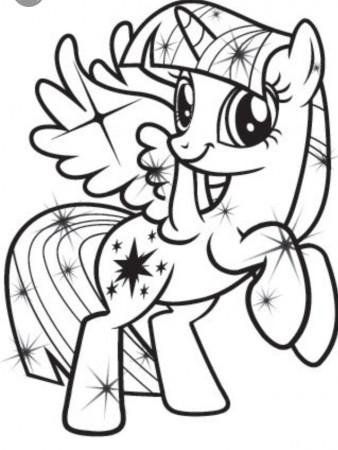 Twilight Sparkle coloring page | Unicorn coloring pages, My ...