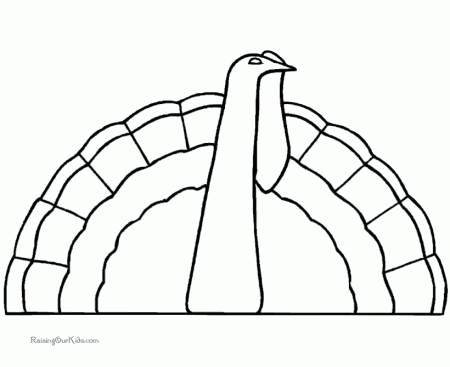 Thanksgiving Turkey Coloring Pages 011