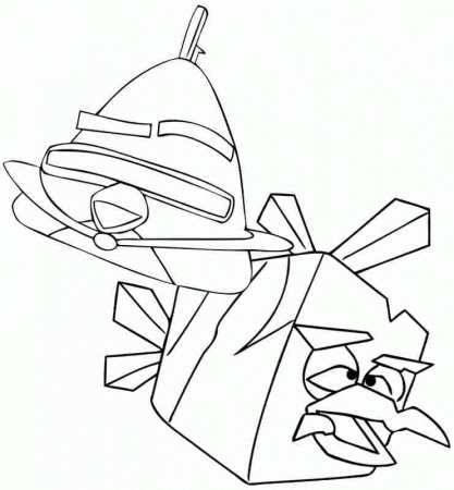 Coloring Pages Cartoon Angry Bird Space Free Printable For Toddler #