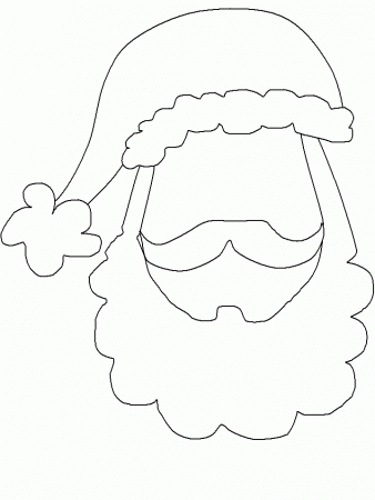 Santa's Beard outline | Holiday