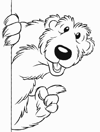 Bear in the Big Blue House Colouring Page