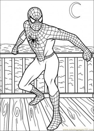 Pix For > Spiderman Pictures To Color