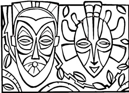 Mask-Coloring-Page | COLORING WS