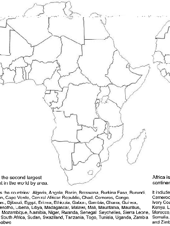 Africa Countries Coloring Pages & Coloring Book