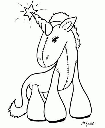 Anime Coloring Pages – Unicorn | coloring pages