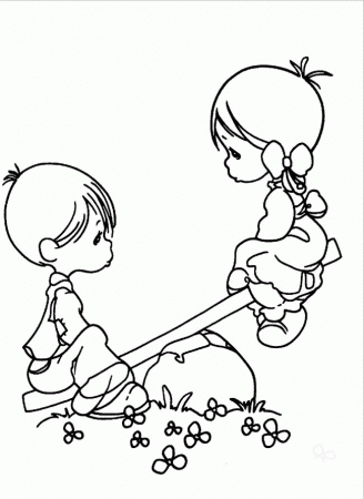 Precious Moments Coloring Pages Love - Precious Moments Coloring 