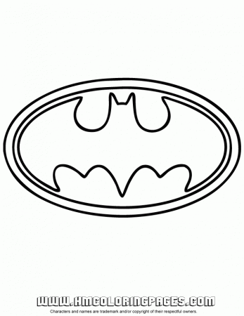 Batman Logo Coloring Pages 766 | Free Printable Coloring Pages