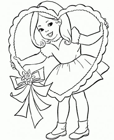 valentines coloring pages for kids realistic