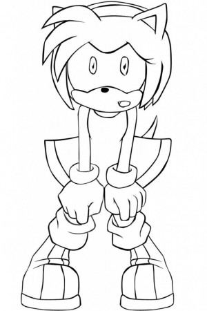 Cartoon: Sonic Amy Rose Coloring Pages Online Coloring Pages 