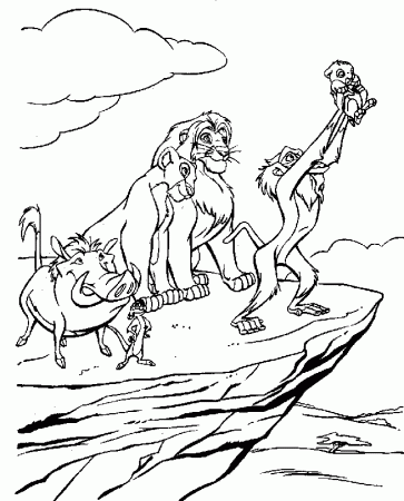 Lion Kids Coloring Pages Printable Pictures