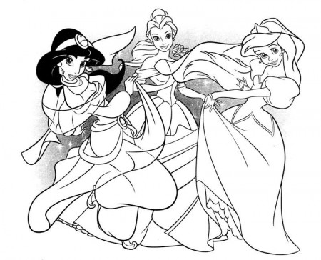 Princesses Coloring Pages - Free Coloring Pages For KidsFree 