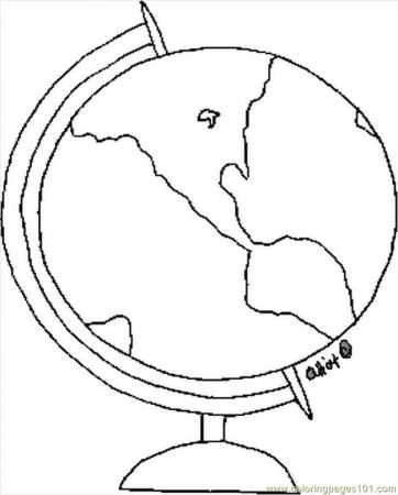 Coloring Pages Globe (Education > School) - free printable 